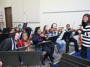 CAMS String Players get Lessons from Professionals