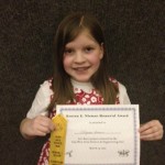 Rankin Fourth Grader Alyssa Snow Competed in the Flint Regional Science Fair