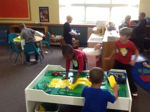 Having fun getting to know new classmates