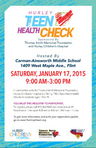 Hurley Health Check Flyer 2015