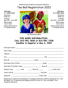 Teeball 2022 Flyer